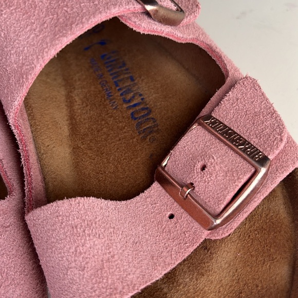 Birkenstock Arizona Sandals - Dusty Pink Suede with Rose Gold Buckles - Size: 40 - Picture 9 of 12